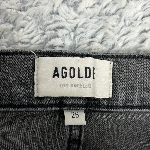 Agolde High Rise Ankle Grey Denim Jean size 26 - Picture 7 of 8